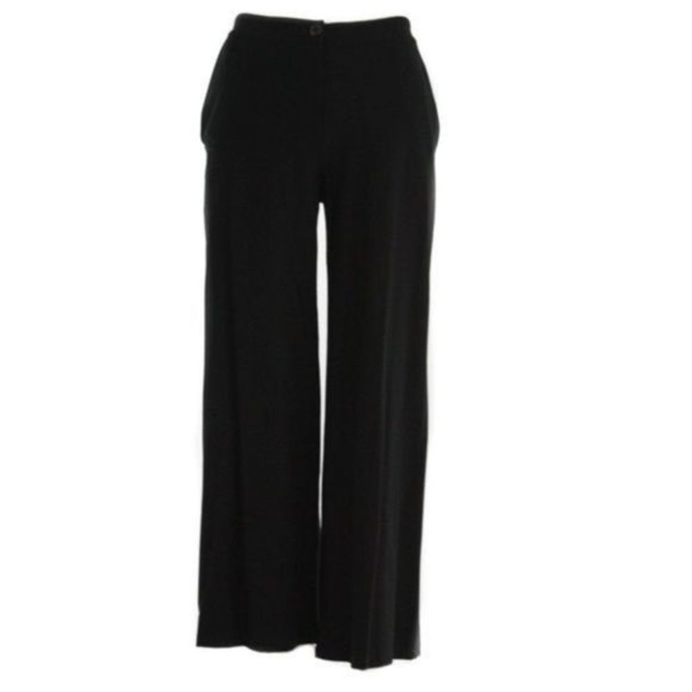 EILEEN FISHER Black Wide Leg Short Pants New With Tags Size 0
